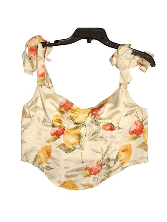 Cider Tops - Cider Floral Halter Top Medium
